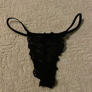 Victoria’s Secret black lacey. Size XS.